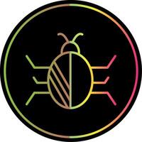 Bug Line Gradient Due Color Icon Design vector