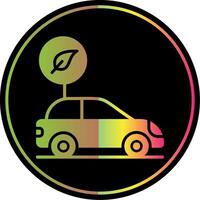 Zero Emission Glyph Due Color Icon Design vector