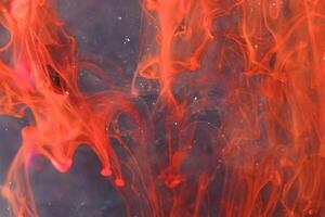 Exploring the Depths, Abstract Vision of Underwater Lava. photo