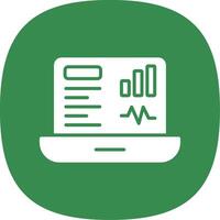 Dashboard Glyph Curve Icon Design vector