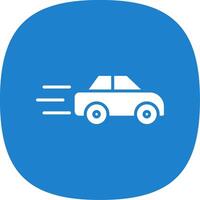 Car Speed Glyph Curve Icon Design vector