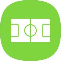 Table Football Glyph Curve Icon Design vector