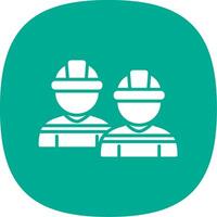 Engineering Team Glyph Curve Icon Design vector