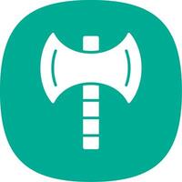 Axe Glyph Curve Icon Design vector