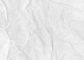 Crumpled White Paperboard Texture Background. photo