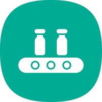 AssemblyGlyph Curve Multi Circle Glyph Curve Icon Design vector