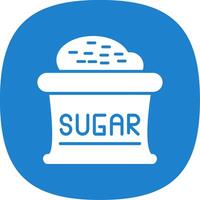 Sugar Glyph Curve Icon Design vector