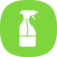 Cleaning Liquid Glyph Curve Icon Design vector