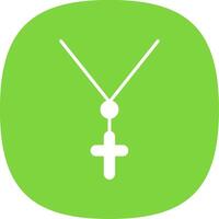 Anj Glyph Curve Icon Design vector