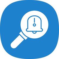 Fault Glyph Curve Icon Design vector
