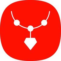 Locket Glyph Curve Icon Design vector