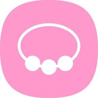 Bangle Glyph Curve Icon Design vector