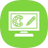 Art Glyph Curve Icon Design vector