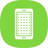 E Learning Glyph Curve Icon Design vector