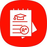 Assignment Glyph Curve Icon Design vector