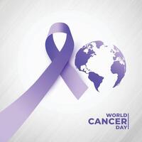 4th of july world cancer day poster design vector