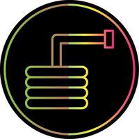 Water Hose Line Gradient Due Color Icon Design vector