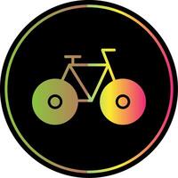 Bicycle Glyph Due Color Icon Design vector