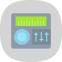 Sound Mixer Flat Curve Icon Design vector