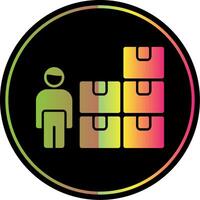 Control Glyph Due Color Icon Design vector
