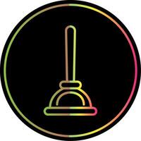 Plunger Line Gradient Due Color Icon Design vector