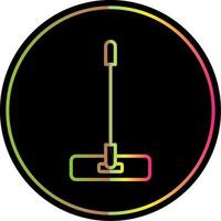Mop Line Gradient Due Color Icon Design vector