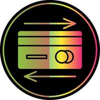 Payment Method Glyph Due Color Icon Design vector