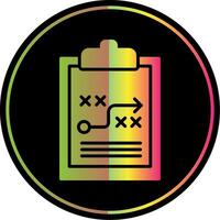Tactics Glyph Due Color Icon Design vector