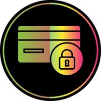 Secure Payment Glyph Due Color Icon Design vector