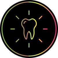Dental Care Line Gradient Due Color Icon Design vector