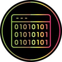 Website Codes Line Gradient Due Color Icon Design vector