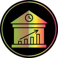 House Value Up Glyph Due Color Icon Design vector