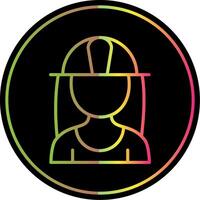 Architect Line Gradient Due Color Icon Design vector