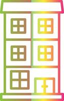 Appartment Line Gradient Due Color Icon Design vector