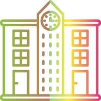 Skyscrapers Line Gradient Due Color Icon Design vector