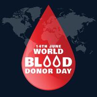 june world blood donor day concept background vector