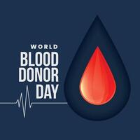 mundo sangre donante día concepto antecedentes vector