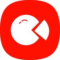 Circular Chart Glyph Curve Icon Design vector