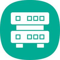 Data Quality Glyph Curve Icon Design vector