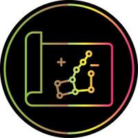 Constellation Line Gradient Due Color Icon Design vector