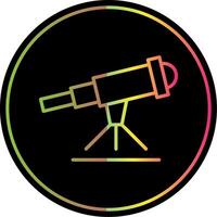 Stargazing Line Gradient Due Color Icon Design vector