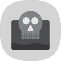 Living Dead Flat Curve Icon Design vector