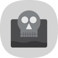 Living Dead Flat Curve Icon Design vector