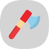 Axe Flat Curve Icon Design vector