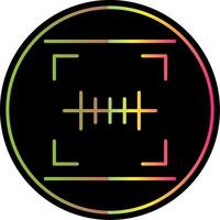 Barcode Scan Line Gradient Due Color Icon Design vector