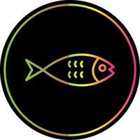 Salmon Line Gradient Due Color Icon Design vector