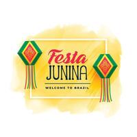 brazil festa junina celebration background vector