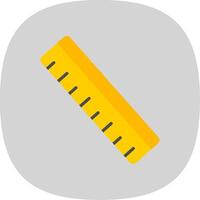 Ruler Flat Curve Icon Design vector