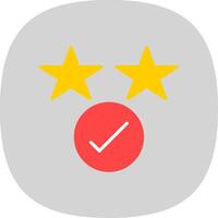 Rating Flat Curve Icon Design vector