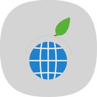 Sustainability Flat Curve Icon Design vector